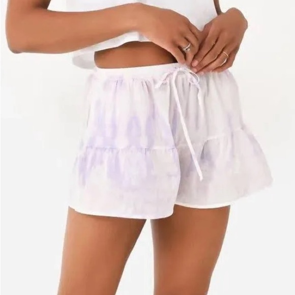 STARK X Pink Tie Dye Cotton Drawstring Shorts M - Picture 2 of 11